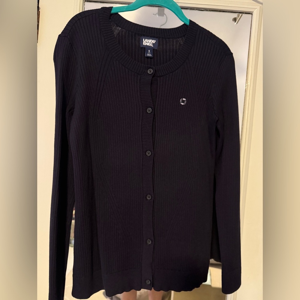 Lands' End Chase Bank Women’s Cardigan like new